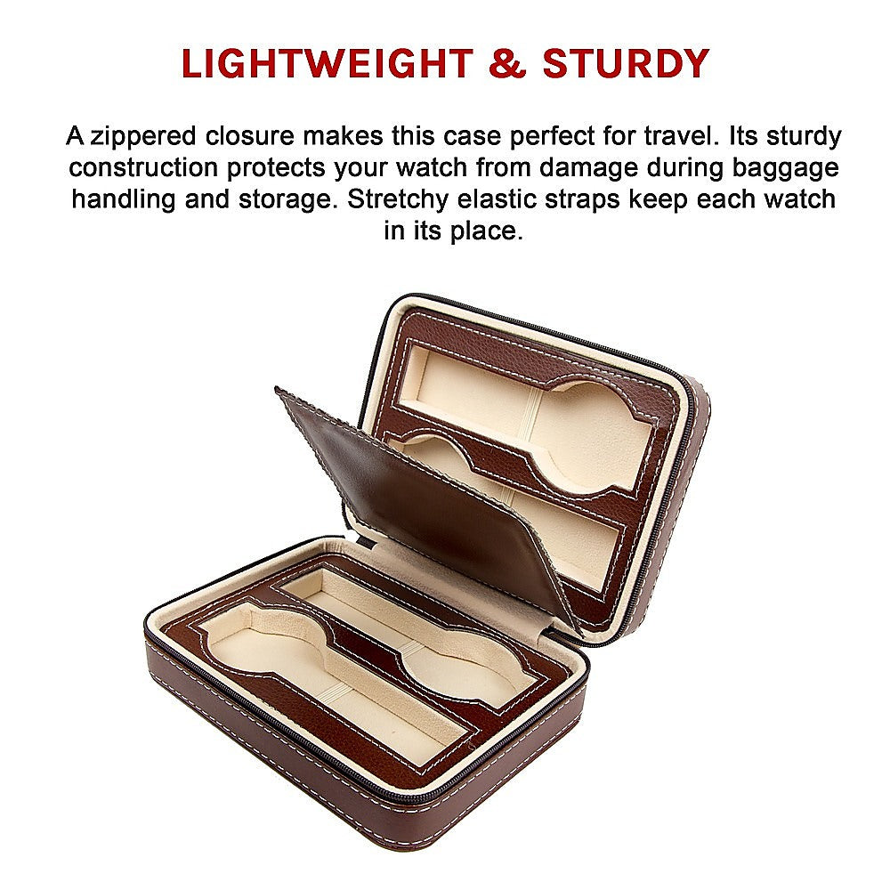 Watch Box Display Travel Case PU Leather