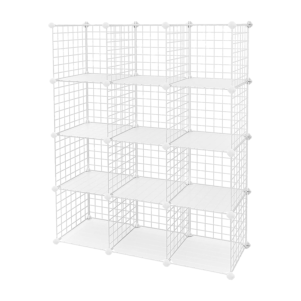 Cube Wire Grid Organiser Bookcase