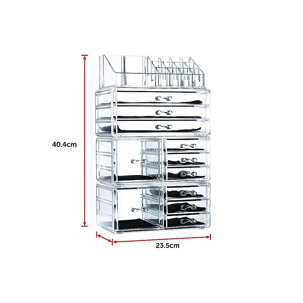 Drawers Clear Acrylic Tower Organiser