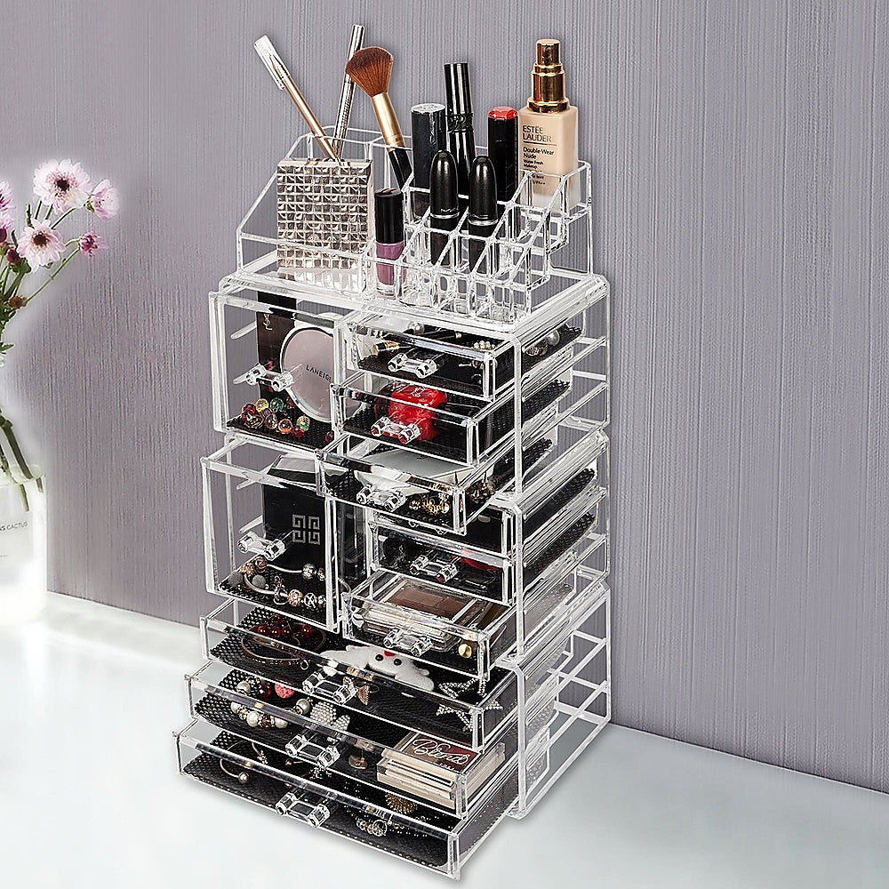 Drawers Clear Acrylic Tower Organiser