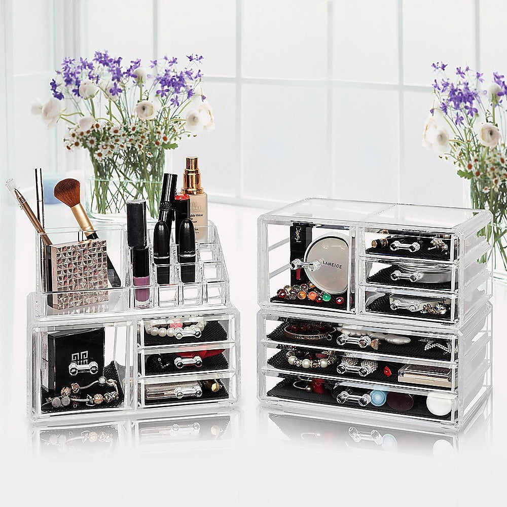 Drawers Clear Acrylic Tower Organiser